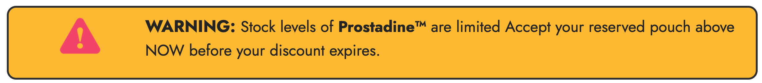 Prostadine - WARNING
